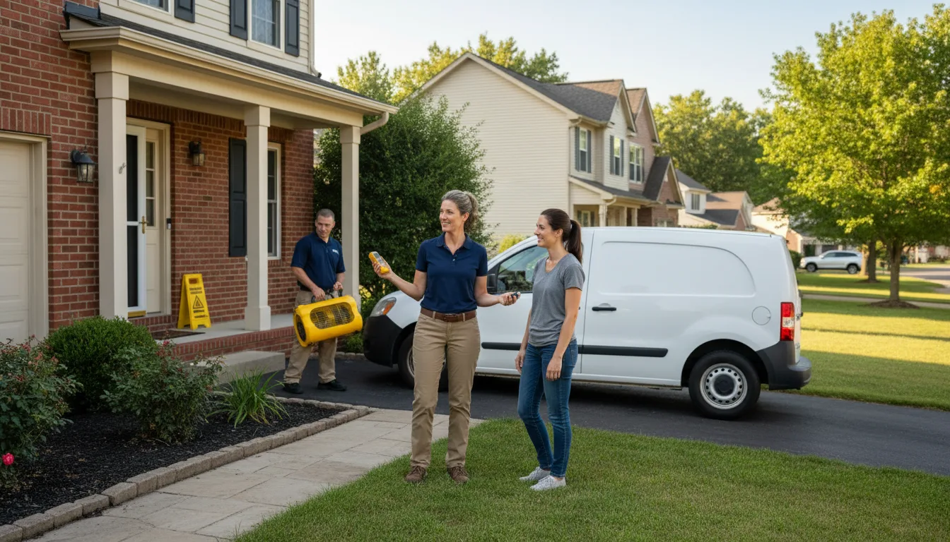 Residential water damage restoration in Pinesdale, MT